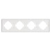 Рамка пластиковая на 4 поста Arlight FRM-TENDO-SFPL-4-WH 054656