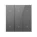Выключатель Yeelight Pro, серия E20, проводной, 3 клавиши, серый (CN)