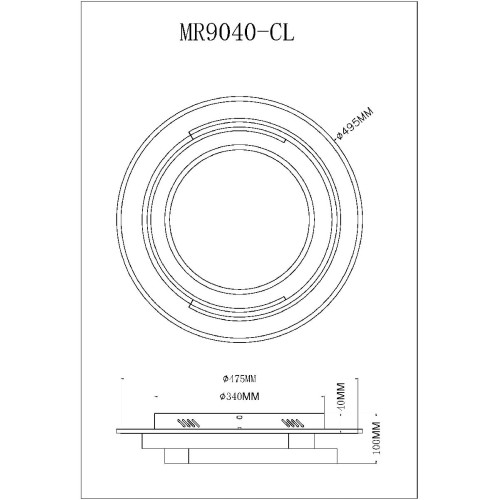 Потолочный светильник Myfar Thalassa MR9040-CL