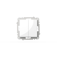 Выключатель двухклавишный ELBI Zena Vega 609-015600-202