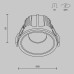 Встраиваемый светильник Maytoni Technical Alfa LED DL043-01-15W3K-RD-WB