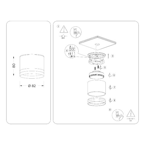 Накладной светильник Ambrella Light IP Protect TN6571