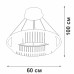 Подвесная люстра Vitaluce V5401-1/1S