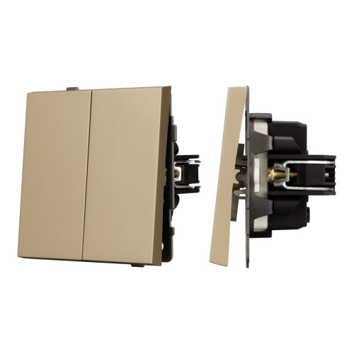 Механизм выключателя управления шторами Arlight SWT-TENDO-MKR2-SFPL-GD (230V, 10A) 054560 Механизм выключателя управления шторами Arlight SWT-TENDO-MKR2-SFPL-GD (230V, 10A) 054560