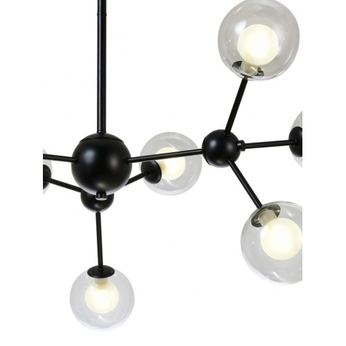 Люстра на штанге Natali Kovaltseva VENTI 81422/8C BLACK