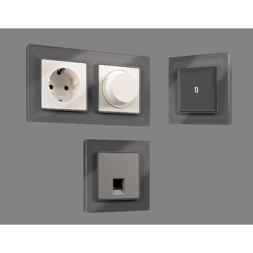 Рамка двухместная Ambrella Volt Platos AF330652
