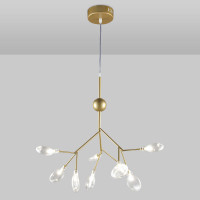 Подвесной светильник Natali Kovaltseva GRACE 75554/9С GOLD SATIN