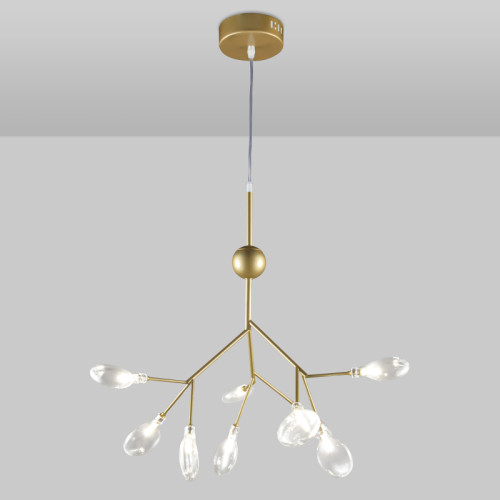 Подвесной светильник Natali Kovaltseva GRACE 75554/9С GOLD SATIN Подвесной светильник Natali Kovaltseva GRACE 75554/9С GOLD SATIN