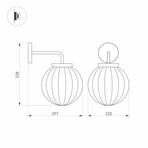 Уличный настенный светодиодный светильник Arlight LGD-Pearl-Wall-7W Warm3000 029973 Уличный настенный светодиодный светильник Arlight LGD-Pearl-Wall-7W Warm3000 029973