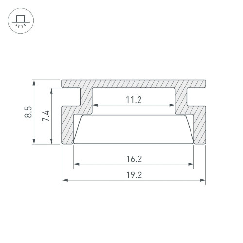 Алюминиевый профиль Arlight HR-3000 ANOD 044794