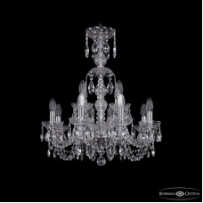Подвесная люстра Bohemia Ivele Crystal 1402/8+4/195/XL-64 Ni