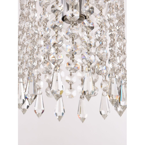 Подвесной светильник Bohemia Ivele Crystal 14781P/13 Ni Drops Подвесной светильник Bohemia Ivele Crystal 14781P/13 Ni Drops