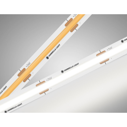 Светодиодная лента Ambrella Light Illumination COB 528Led/14W m/ 24V IP20 4500K/ 5m*10mm*2mm (2 конт.) GS4752