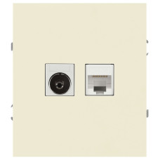 Розетка Эра Arktik 16-3110-02 комбинированная RJ45+TV слоновая кость Б0070495