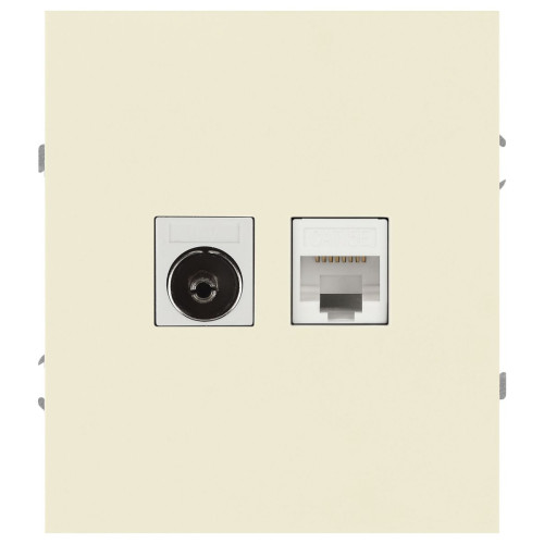 Розетка Эра Arktik 16-3110-02 комбинированная RJ45+TV слоновая кость Б0070495