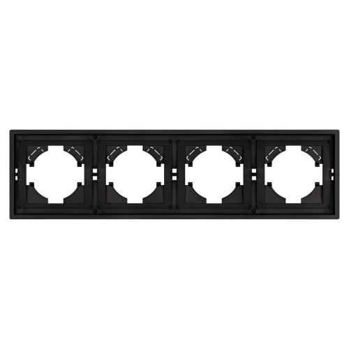 Рамка пластиковая на 4 поста Arlight FRM-TENDO-SFPL-4-BK 054654