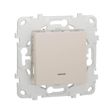 Переключатель одноклавишный перекрестный с подсветкой Schneider Electric Unica New NU520544N