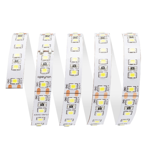 Светодиодная лента Apeyron 24В 10Вт/м smd3528, 120д/м IP20 900Лм/м 5м 4000К 00-331
