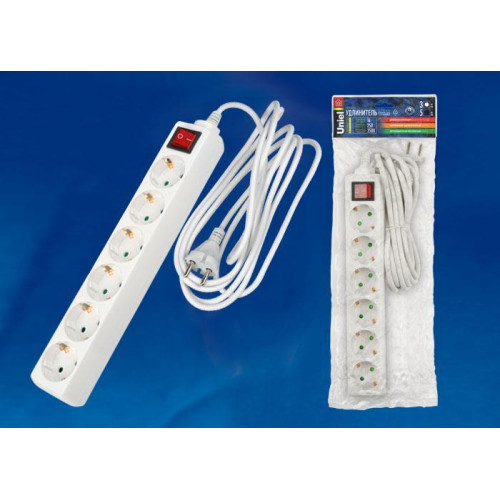 Удлинитель (02939) Uniel 6гн х 3м с/з Standard S-GCD6-3B
