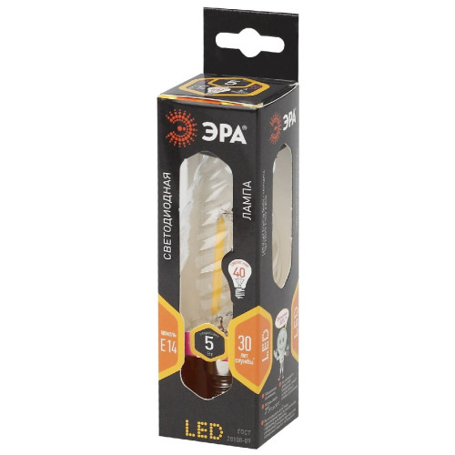 Лампа светодиодная Эра E14 5W 2700K F-LED BTW-5W-827-E14 Б0027935