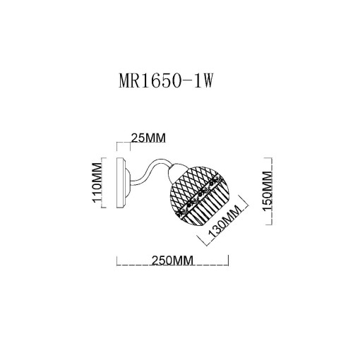 Бра MyFar Frank MR1650-1W