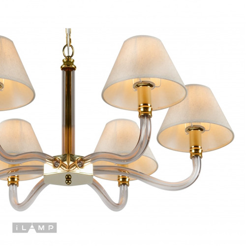 Подвесная люстра iLamp Amber YT2043-6 GD+Coffee