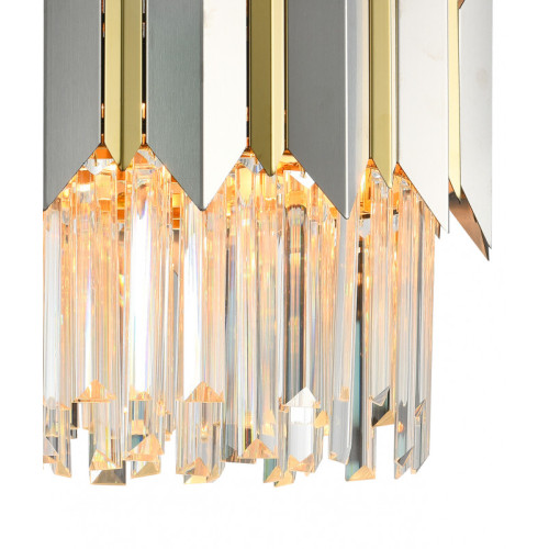Подвесная люстра Natali Kovaltseva QUEEN 79006/6C BRASS SILVER