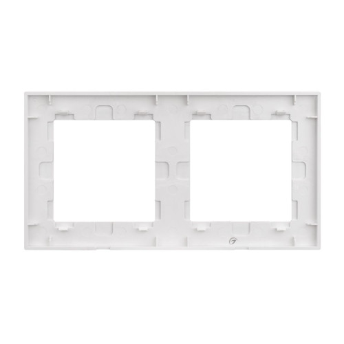 Рамка двухместная Arlight FRM-GLARE-GS-2-WH 043796