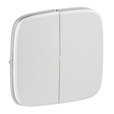 Лицевая панель Legrand Valena Allure выключателя двухклавишного жемчуг 755029