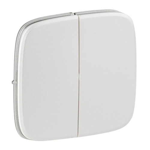 Лицевая панель Legrand Valena Allure выключателя двухклавишного жемчуг 755029