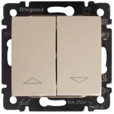 Переключатель управления жалюзи Legrand Valena Valena 10A 250V механическая блокировка слоновая кость 774304