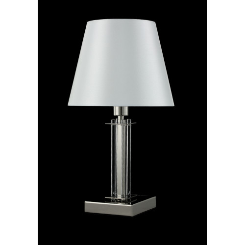 Настольная лампа Crystal Lux Nicolas NICOLAS LG1 NICKEL/WHITE