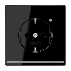 Розетка Schuko с LED подсветкой Jung LS1520-OSWLNW