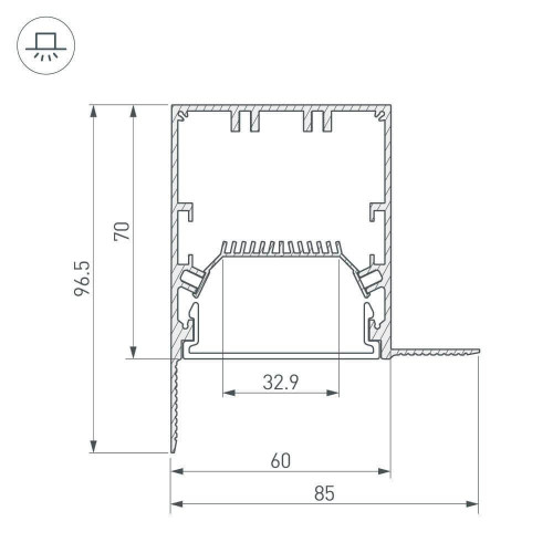 Профиль Arlight SL-LINIA 027162
