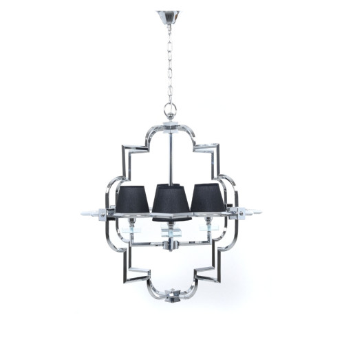 Подвесная люстра Lumina Deco Baltimore LDP 8020-4 CHR+BK