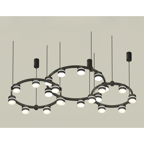 Комплект подвесного светильника Ambrella Light Techno Ring XR92092220 (A9209x3, C9242, C9238, C9232, N8445)