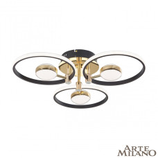 Потолочный светильник Arte Milano Ferrara 276140/3+3 BK/GD