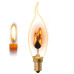 Лампа декоративная (UL-00002981) Uniel E14 3W золотистая IL-N-C35-3/RED-FLAME/E14/CL