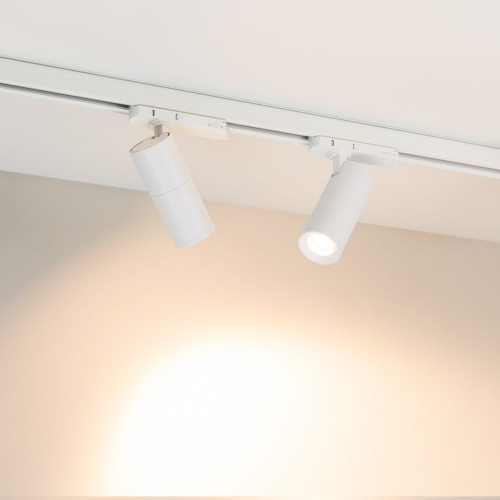 Трековый трехфазный светильник Arlight LGD-ARTEMIS-TRACK-4TR-R55-12W Warm2700 (WH, 8-80 deg, 230V, DALI) (IP20 Металл) 062277