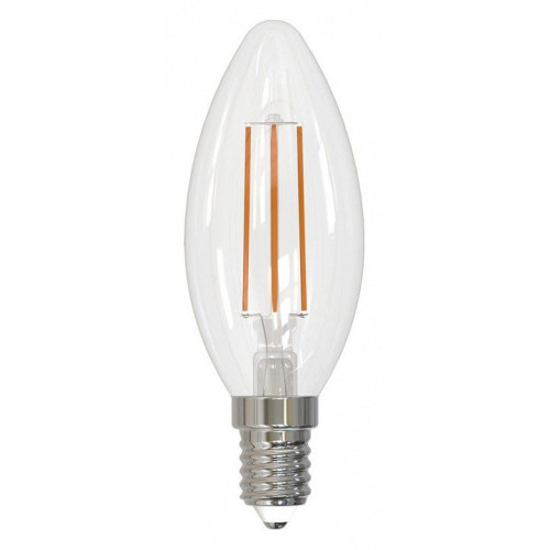 Лампа светодиодная филаментная Volpe E14 6W 3000K прозрачная LED-C35-6W/3000K/E14/CL/SLF UL-00008328