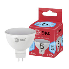 Лампа светодиодная Эра GU5.3 5W 4000K ECO LED MR16-5W-840-GU5.3 Б0019061
