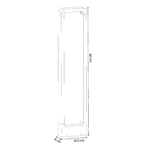 Ландшафтный светильник Arte Lamp Trapezio A2080PA-1BK