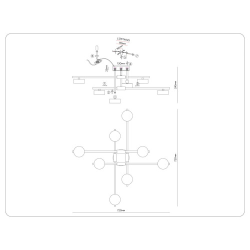 Потолочный светильник Ambrella Light Comfort Style GX53 FL51752