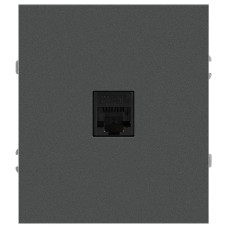 Розетка Эра Arktik 16-3107-06 информационная RJ45 графит Б0070479