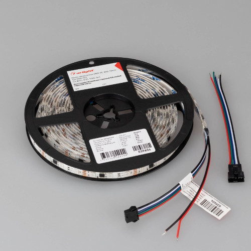 Светодиодная герметичная лента Arlight DMX-SE-B60-10mm 12V RGB-PX3 (14 W/m, IP65, 5060, 5m) 039604