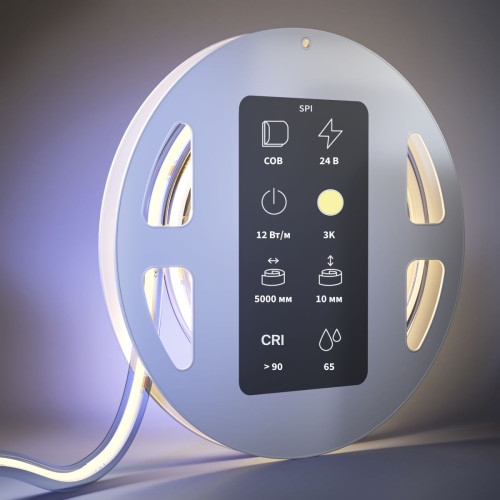 Светодиодная лента Maytoni Led Strip 24В COB 12Вт/м 3000K 5м IP65 201256 Светодиодная лента Maytoni Led Strip 24В COB 12Вт/м 3000K 5м IP65 201256