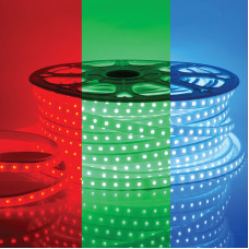 Светодиодная лента Apeyron 220В СТ 10Вт/м smd5050 60д/м IP65 50м RGB 10-64