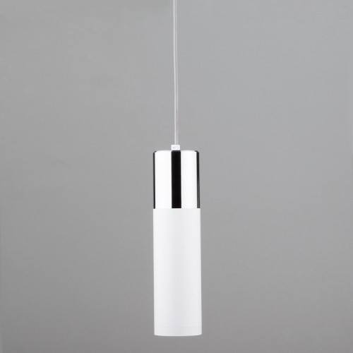 Подвесной светильник Eurosvet Double Topper 50135/1 LED хром/белый