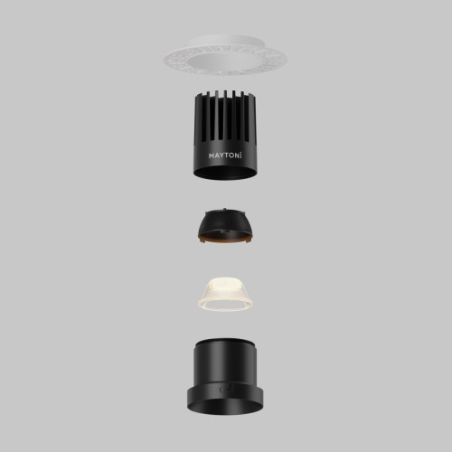 Встраиваемый светильник Maytoni Dip DL122-15W-2.7K-TRS-B