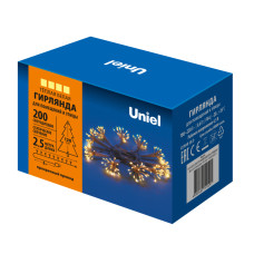 Гирлянда Uniel ULD-S0250-200/STA WARM WHITE IP44 STARBURST